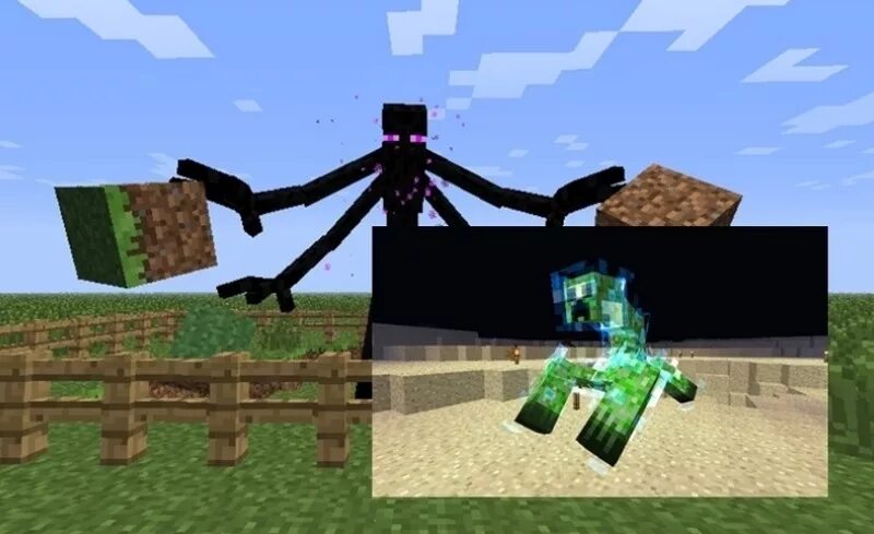 1. 2 зелье. Майнкрафт крипер мутант. 2. Мод мутант креатурес 1.