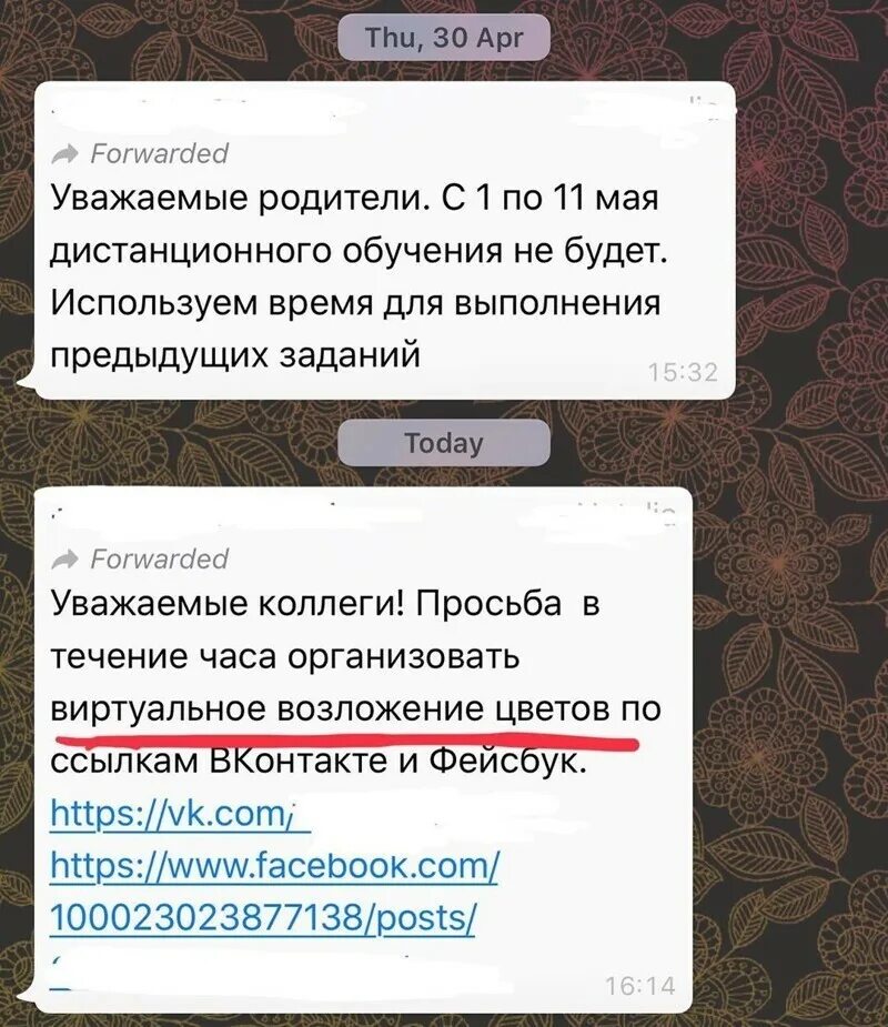 Родительские чаты видео