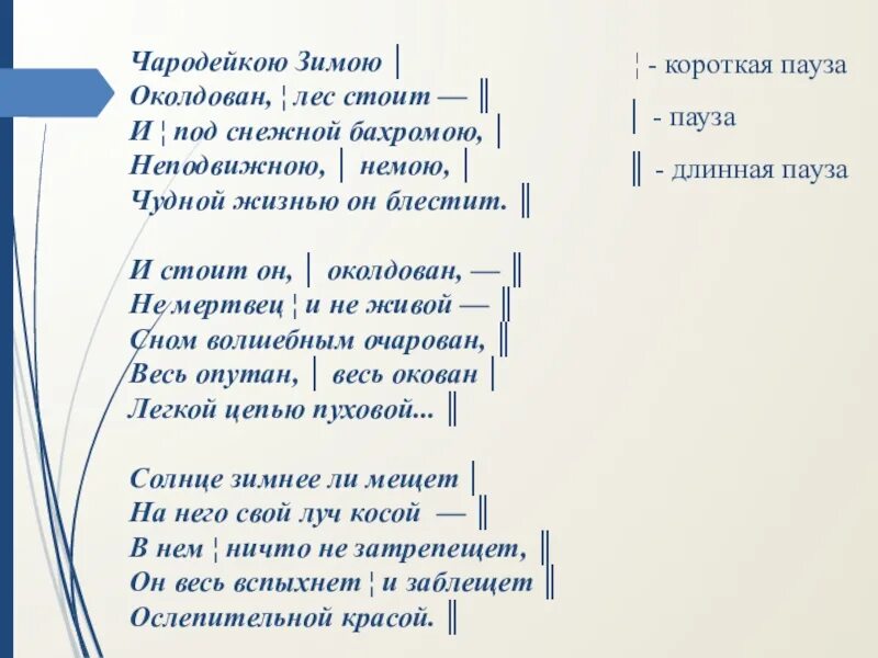 Паузы в стихах. Партитура стихотворения. Разметка стихотворения. Логические паузы в стихотворении.