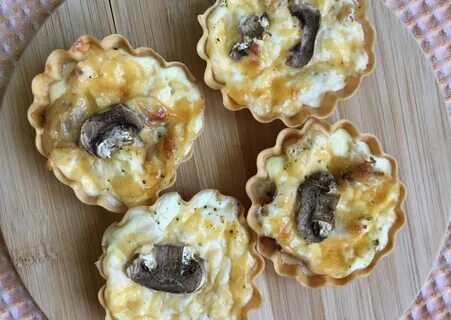 Корзиночки с грибами и сыром в духовке