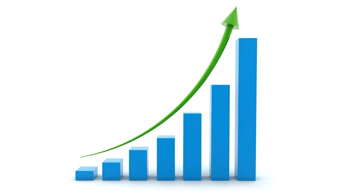 Диаграмма роста. График роста. Рост без фона. Гистограмма роста.