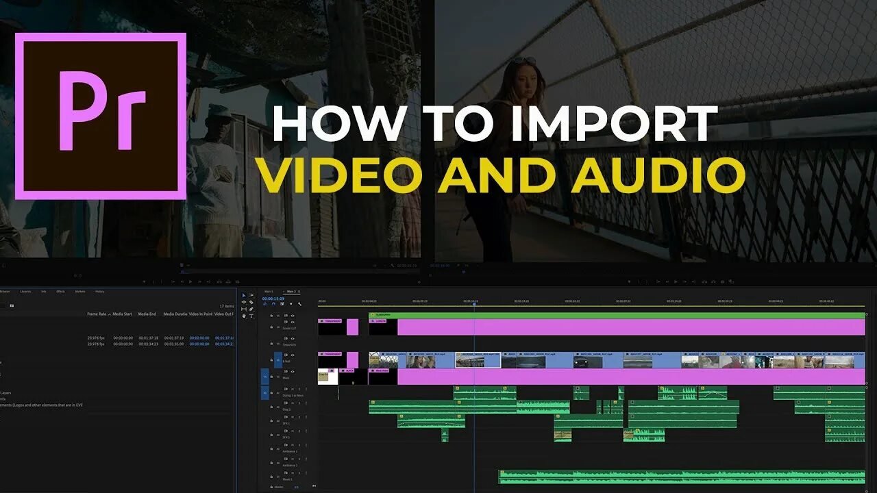 Premiere pro как экспортировать видео. Импорт видео.