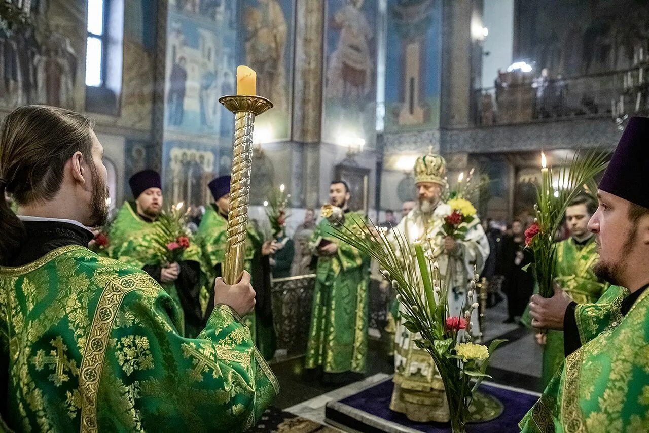 Служба вербного воскресенья