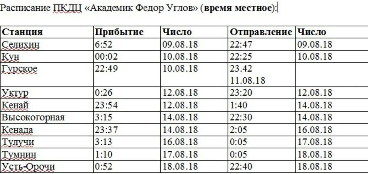 Расписание поезда Хабаровск Чегдомын.