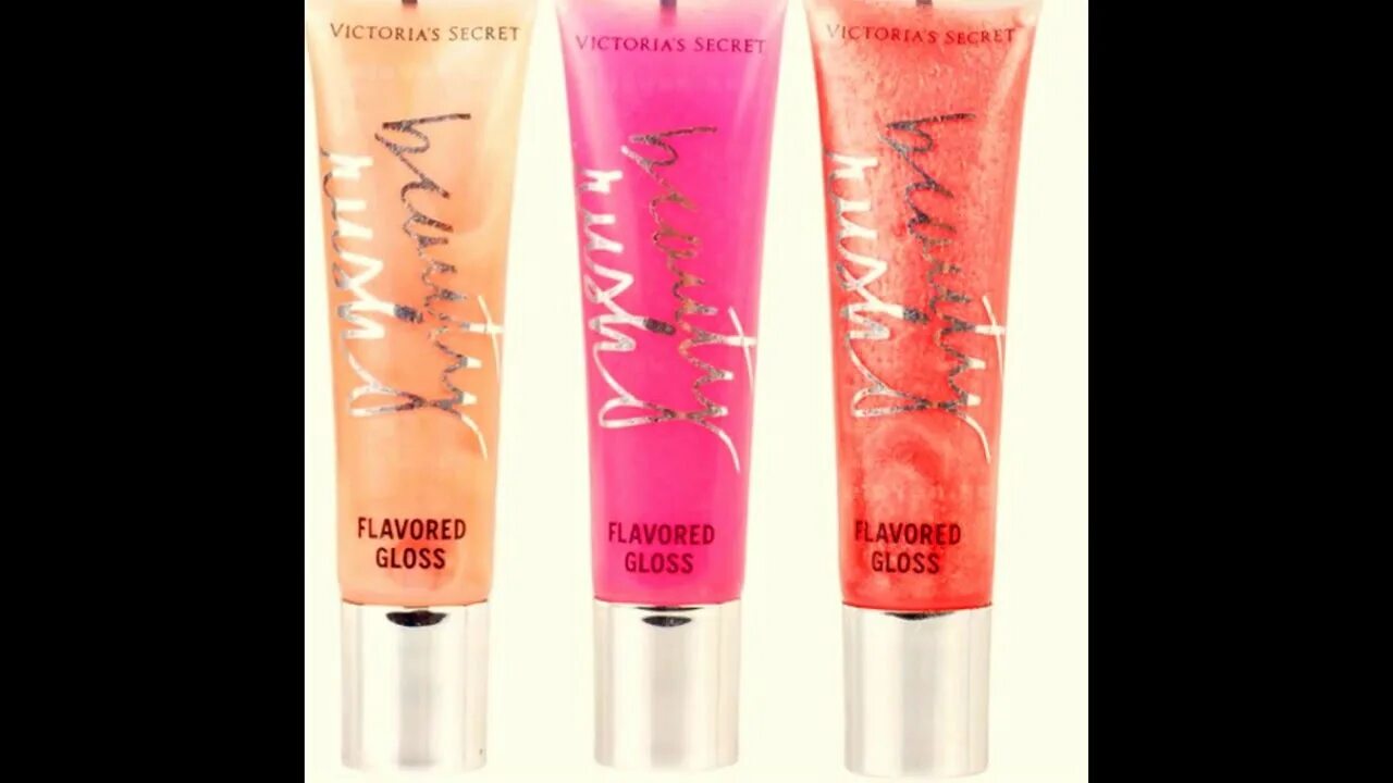 Блеск для губ бибер. Блеск для губ Victoria's Secret flavored Gloss. Блески для губ Victoria's Secret свотчи.