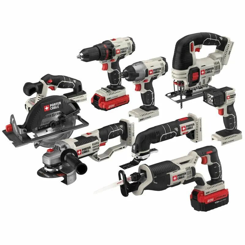 Аккумуляторный инструмент на одной платформе. Porter-cable pcck614l4. porter-cable 20v 8-tool combo kit pcck6118 new. наборы аккумуляторный инструмент porter cable 20v. аккумуляторный инструмент воркс 20 вольт.