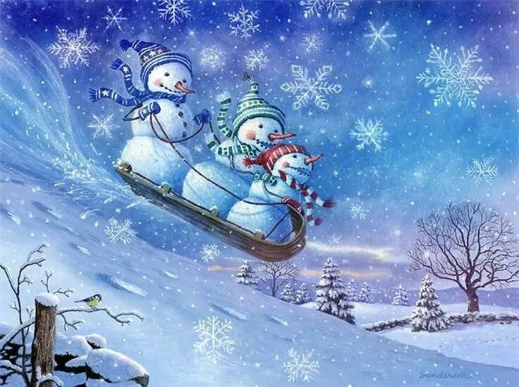 Зима и новый год картинки детские Урок 13. les sports d'hiver