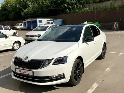 Белая skoda