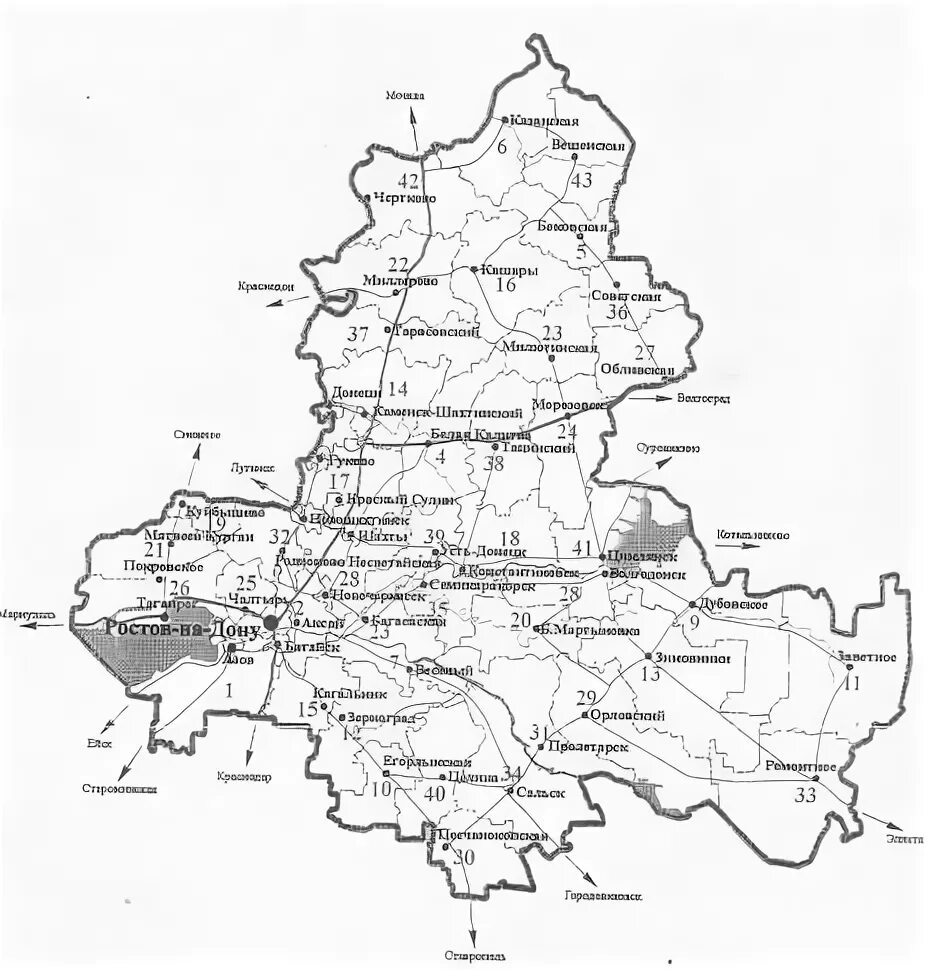 Карта ростовской области с городами и районами. Контурная карта Ростовской области. Карта Ростовской области. Ростовский край на карте. Контурная карта Ростовской области по районам.
