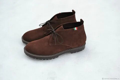 Ботинки мужские замшевые осень