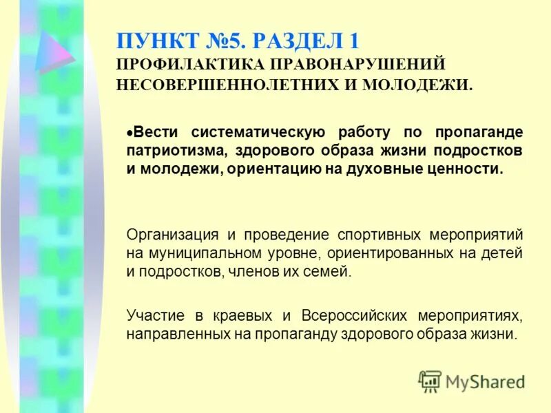 Слабая профилактика правонарушений. Молодежь и книга. Внедрение программ профилактики. Поощрительные программы и программы. Молодежная программа профилактики.