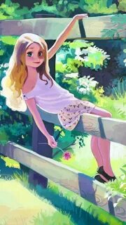 Нарисовать летнюю девочку
