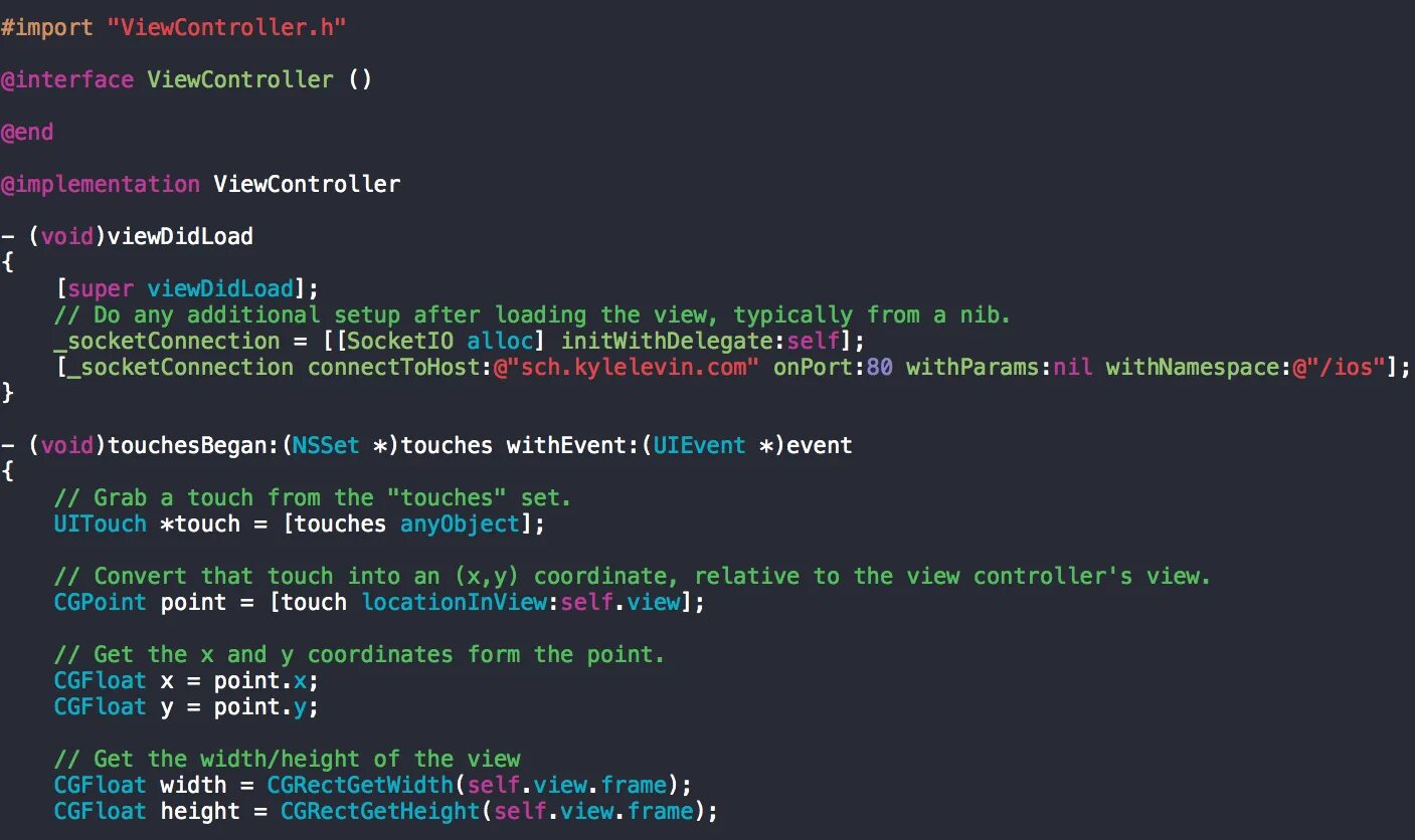 Code ending