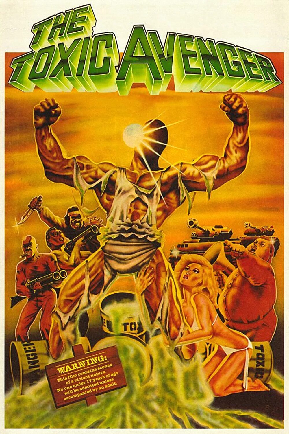 Токсичный мститель Постер. Токсичный мститель (1985) (the Toxic Avenger). The toxic avenger