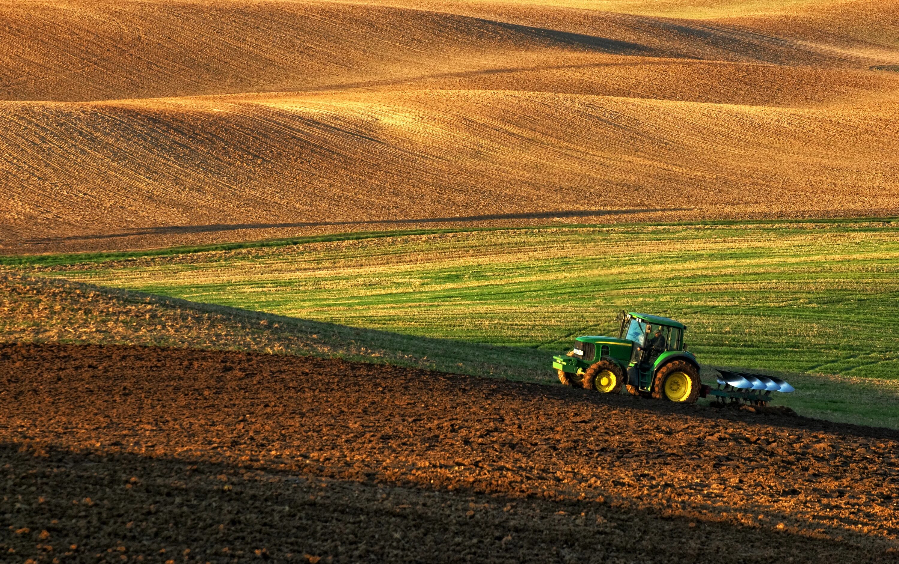 Трактор пашня. Agro Fon.