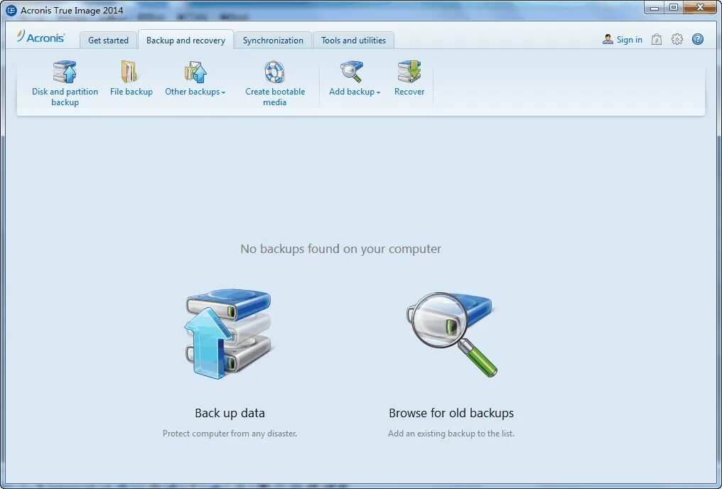 Backup recover