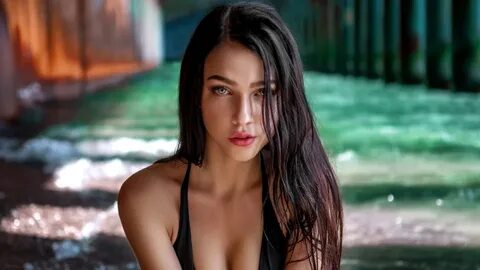 Brunette gets