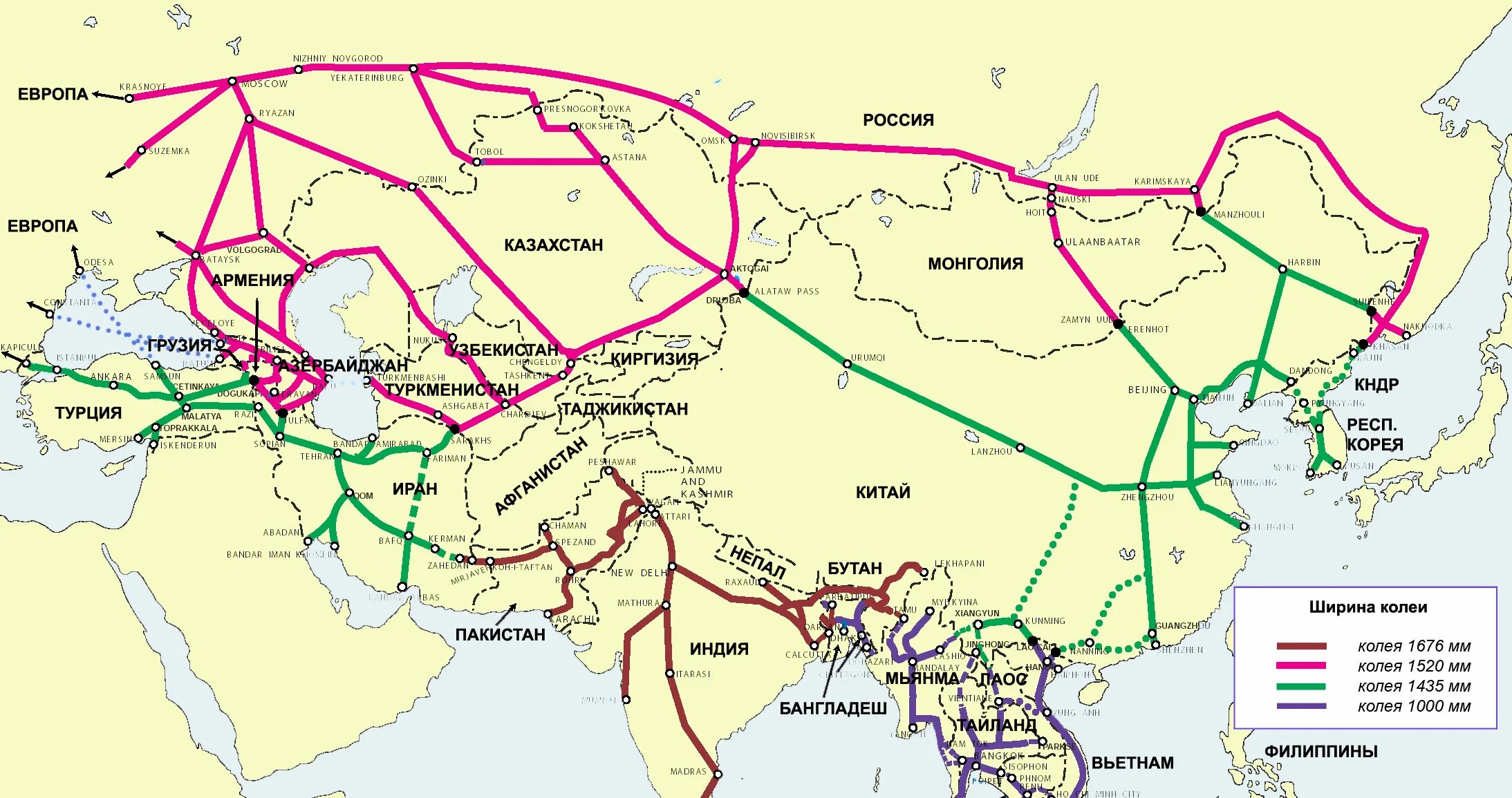 Достык перевод. Железные дороги России и Китая на карте. Железная дорога шелковый путь Китай-Европа. Карта железных дорог России и Китая. Карта железных дорог Азии.