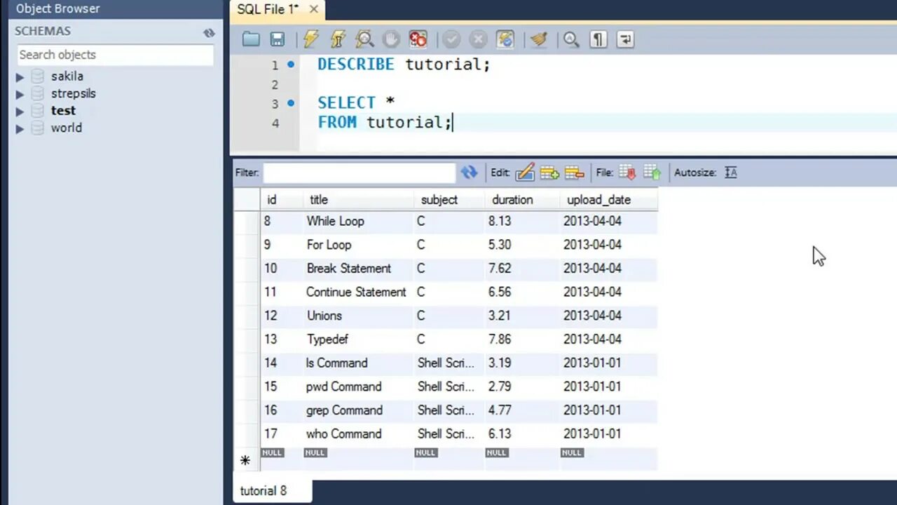 Mysql уроки