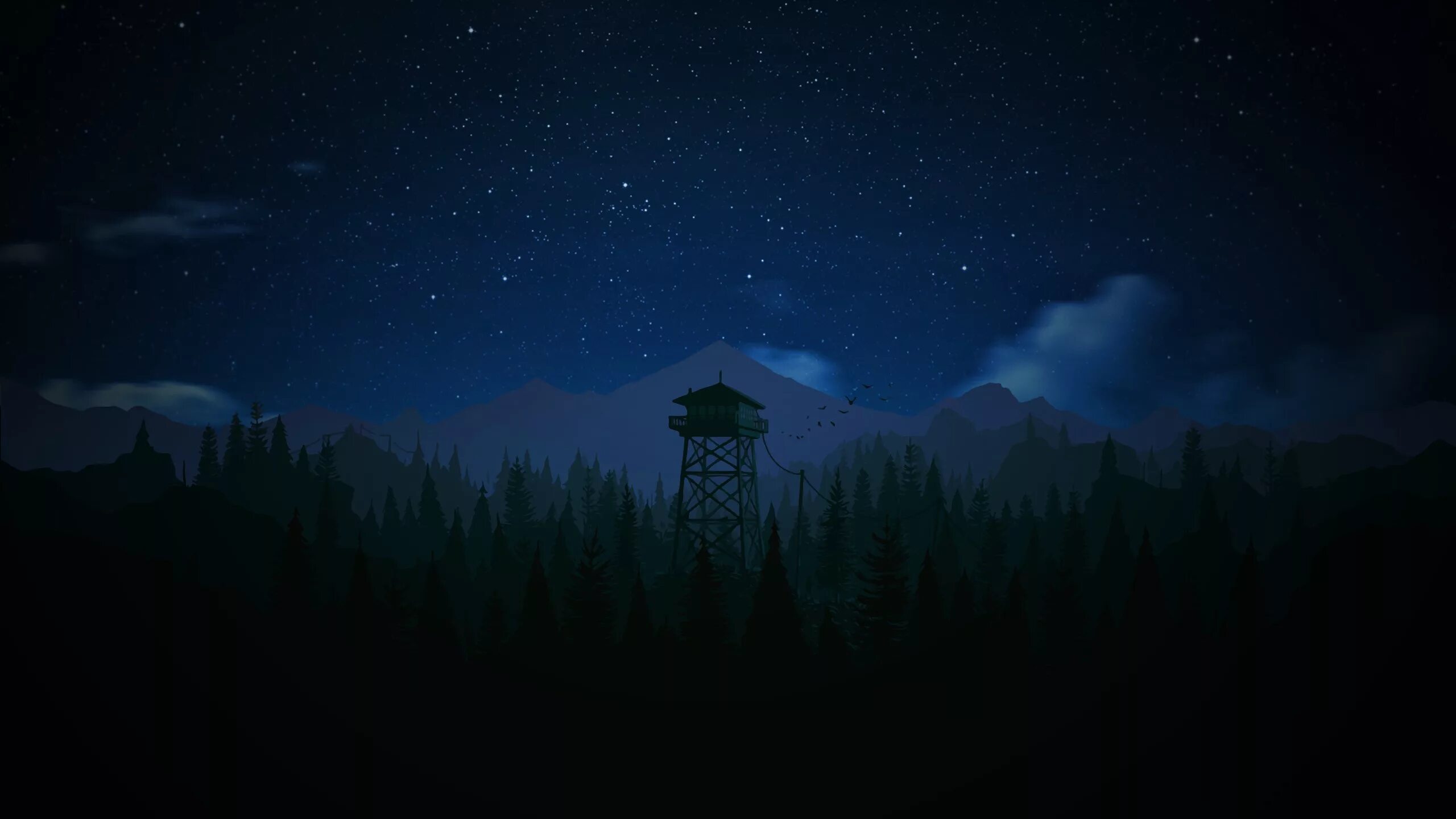 Flat dark. Firewatch.