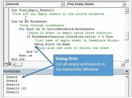 Empty vba