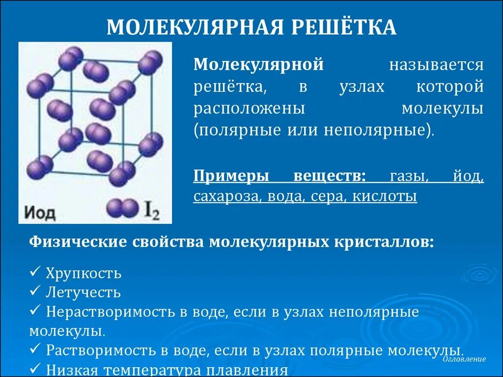 Кристаллические молекулярные решётки химия 8 класс. Свойства веществ с молекулярной кристаллической решеткой. Молекулярная кристаллическая решётка ГАЗ. Молекулярная решетка химия характеристика. Фтор тип решетки