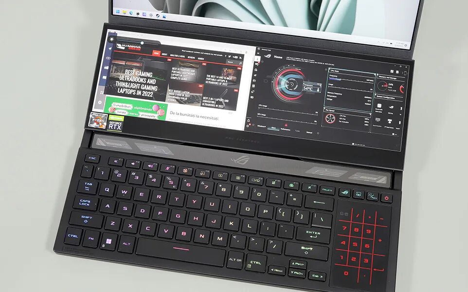 Asus gx650py zephyrus duo 16. ASUS ROG Zephyrus Duo 16 gx650. ASUS Zephyrus Duo 2023. ASUS Zephyrus Duo 16 2023 в разборе. Zephyrus Duo 15 x zяøførm_main Screen.