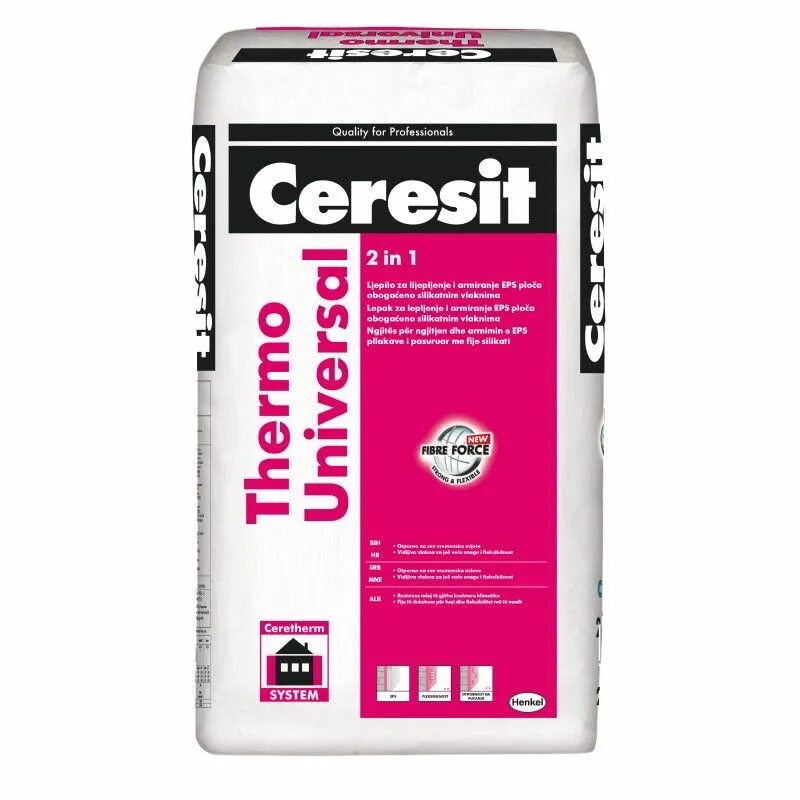 Смесь для фасада. Ceresit Thermo Universal 25кг. Штукатурно-клеевая Ceresit Thermo Universal (25кг. Штукатурно - клеевая смесь Ceresit Thermo Universal, 25кг. Клей для теплоизоляции Ceresit Thermo Universal 25 кг.