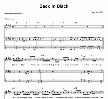 Back in black текст