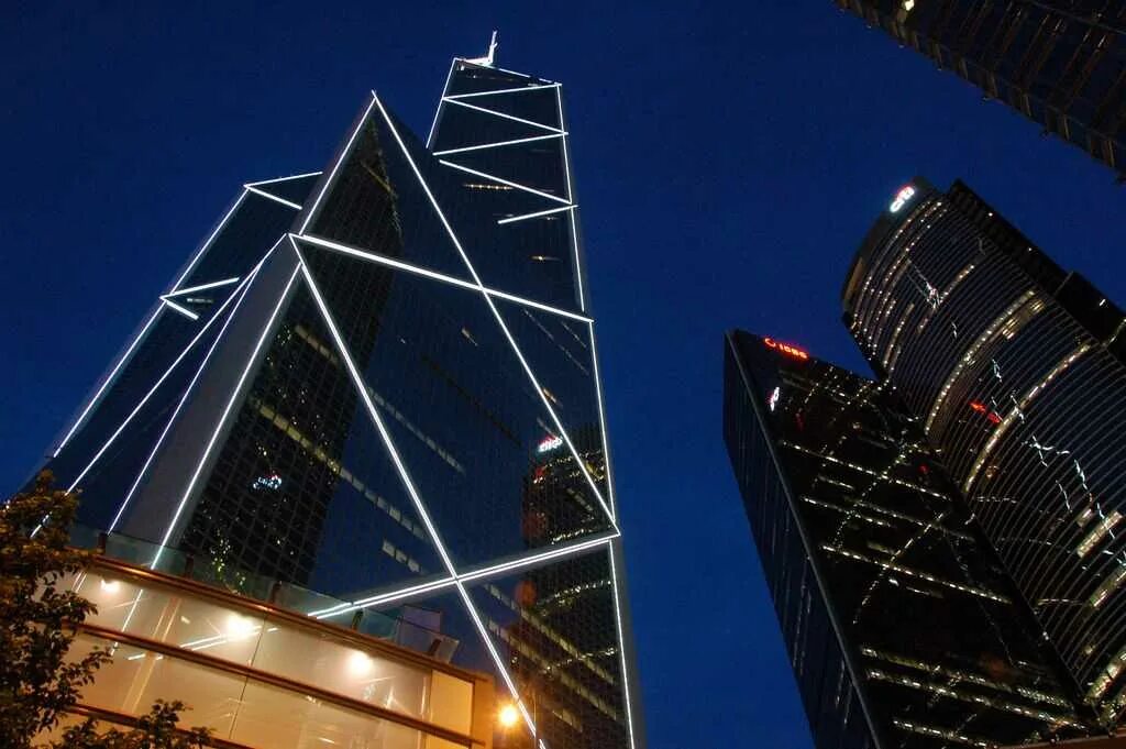 Башня гонконга. Башня банка китая (bank of china tower). башня банка китая бэй юймин. юймин бэй – башня банка китая (гонконг),. небоскреб гонконга скайскрепер.