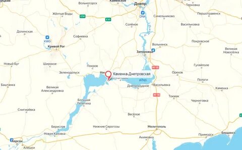 Бердянск запорожская область на карте