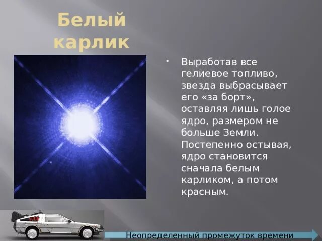 Как солнце станет белым карликом