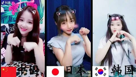 Tik Tok Asia China vs Japan vs Korea Learn To Meow 學 貓 叫 中 日 韓 Asian girls ...