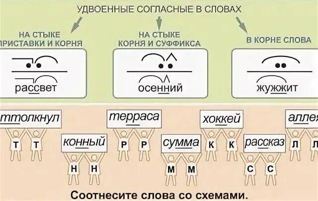 Удвоенные согласные правило. Написание удвоенных согласных в слове. Удвоенные согласные 3 класс правило. Правописание слов с удвоеенными согласным.