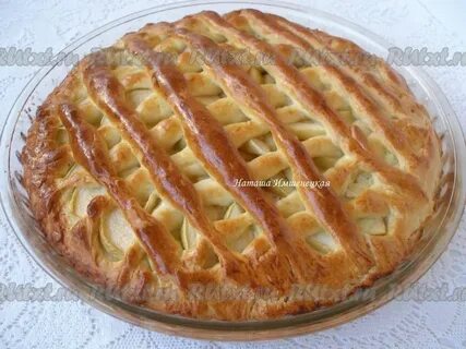 Вкусный пирог с яблоками дрожжевое тесто