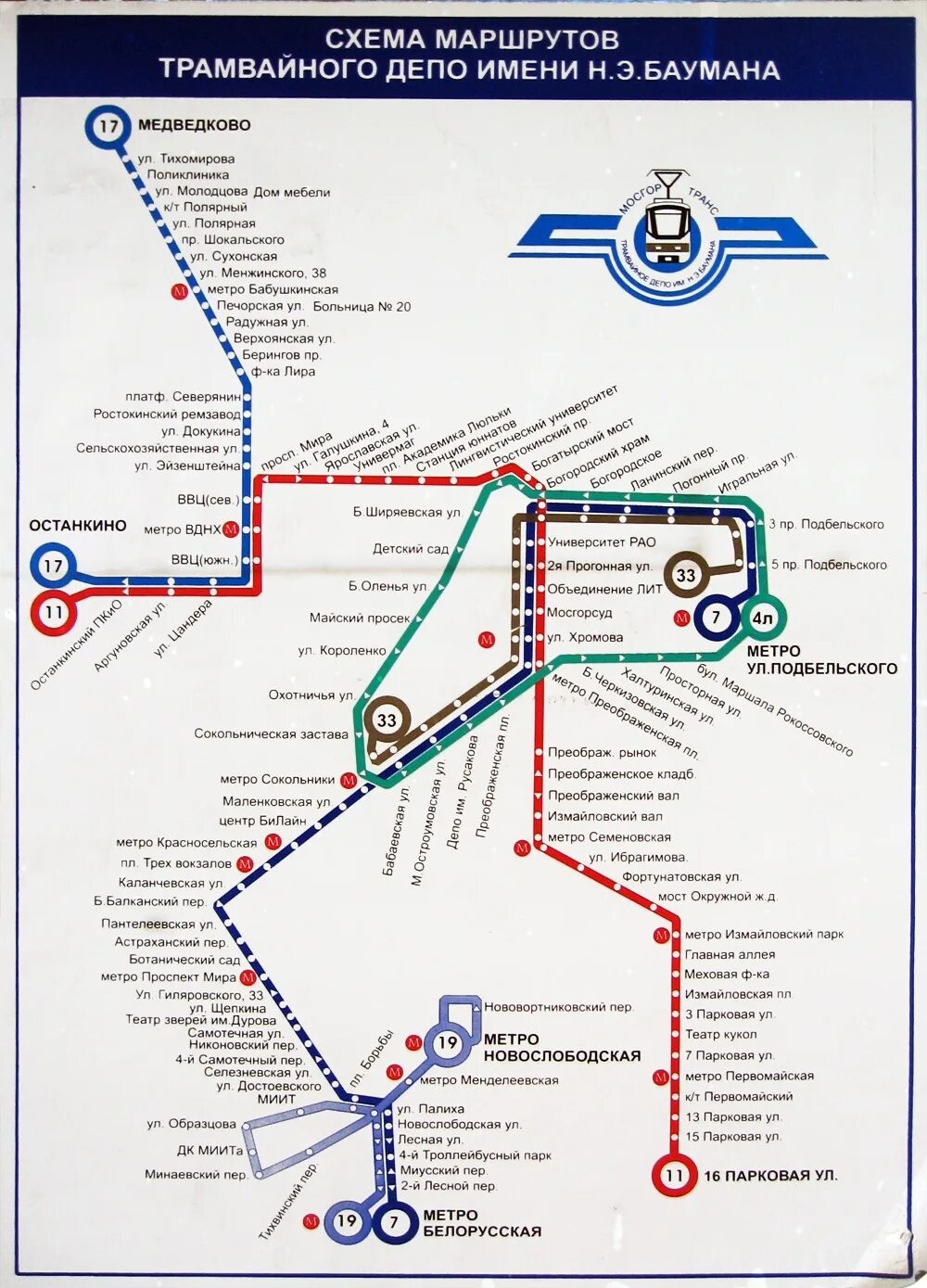 Бесплатные маршруты трамваев. Трамвайные маршруты депо Баумана. Схема маршрутов трамвайного депо имени Баумана. Схема маршрутов трамваев в Москве. Схема маршрутов депо им Баумана 1999.