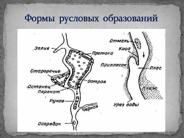 Русловые образования. Русловые формы. Комплекс русловых образований. Виды русловых образований. Формы стока