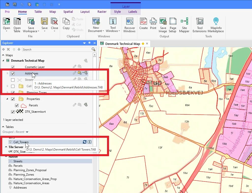 Как добавить карту в отчёт в MapInfo Pro и редактировать её mapinfo ru designint