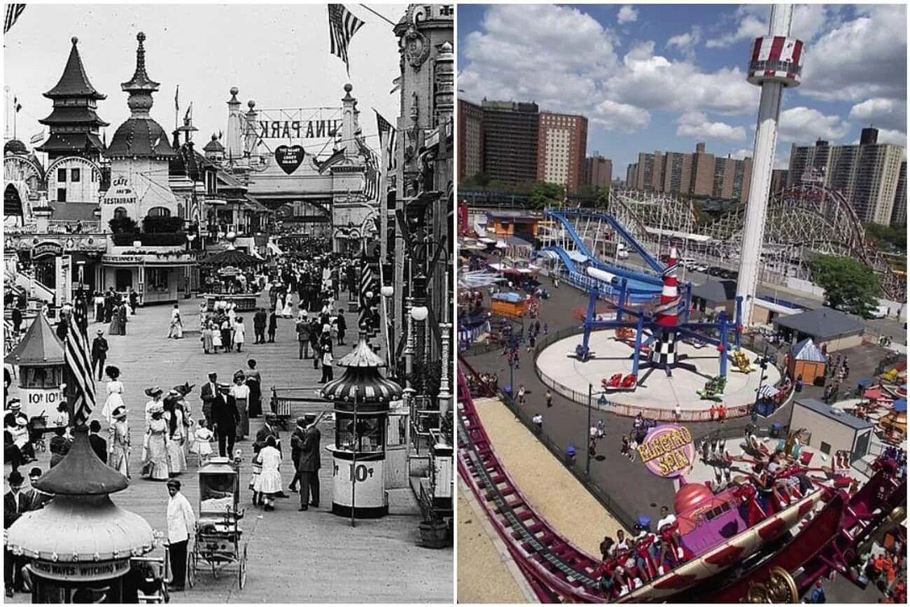 Лунапарк кони Айленд. Luna Park (Coney Island, 2010). Luna Park (Coney Island, 1903). Луна парк в Нью Йорке.