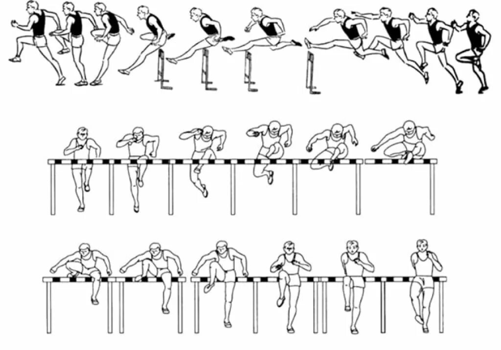 Упражнение преодоление препятствий. Бег через барьеры легкая атлетика техника. Техника бега с барьерами. Техника преодоления барьера. Техника бега на 400 м с барьерами.
