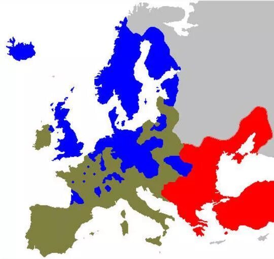 Карта католиков и протестантов в Европе. Распространение протестантизма в Европе карта. Протестанты на карте Европы. Католики и протестанты карта.