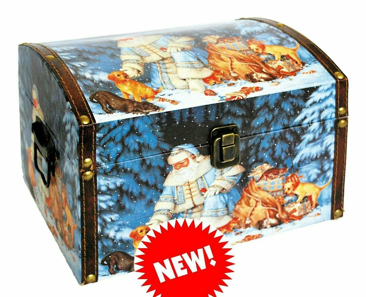 Волшебный сундук деда мороза. Новогодний сундук. Новый год ларец. Новогодние подарки. Новогодний сундук.