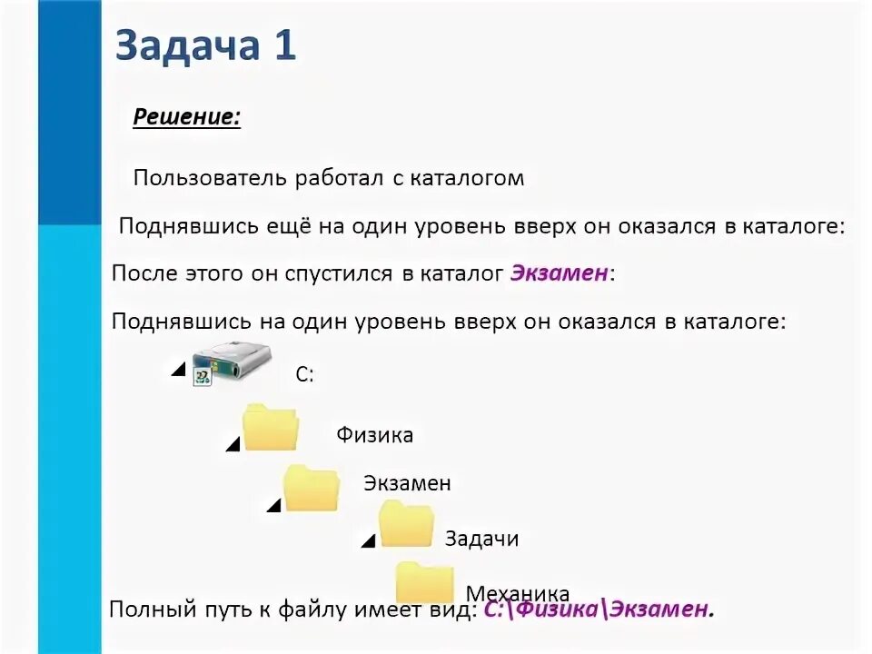 Каталоги 1 уровня. Пользователь работал с каталогом задачи. Уровень вверх. Пользователь работал с каталогом c физика задачи. Как работать с каталогом.