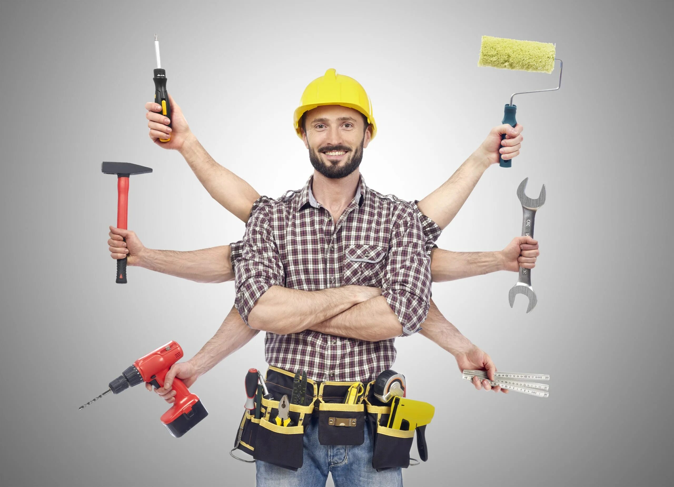 Рабочий по обслуживанию зданий москва. Инструменты строителя. Мужчина с инструментом. Мужчина с инструментом в руках. Строительные работы.