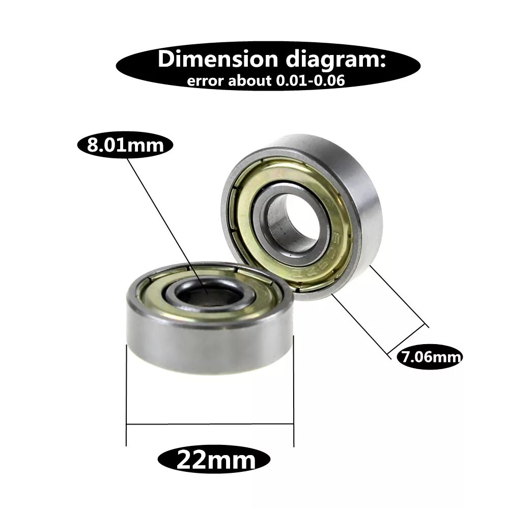 Подшипник 608zz ABEC -7. 608zz подшипник Размеры. Подшипник 608zz чертеж. ABEC 9 608zz.