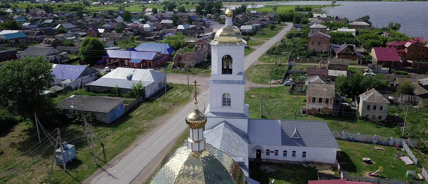 Богоявленский храм Старая майна. Храм в старой Майне Ульяновской области. Поселок Старая майна Ульяновская область.