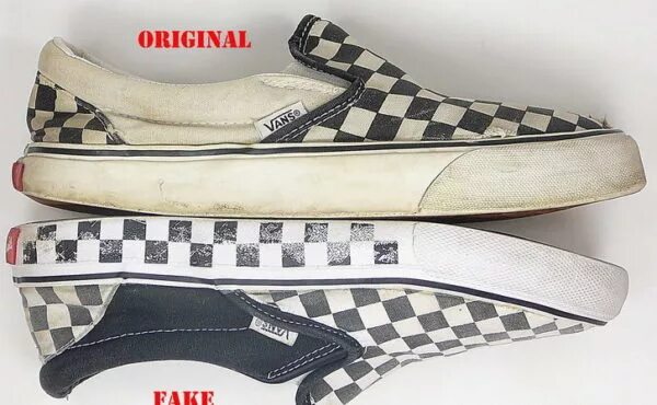 Отличить вансы. Ванс Олд скул паль и оригинал. Vans паль.