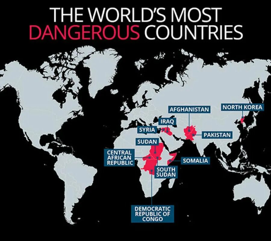 World is in danger. The most Dangerous Countries in the World. Aggressive Country. Dangerous Countries for women. Dangerous more Dangerous the most Dangerous.