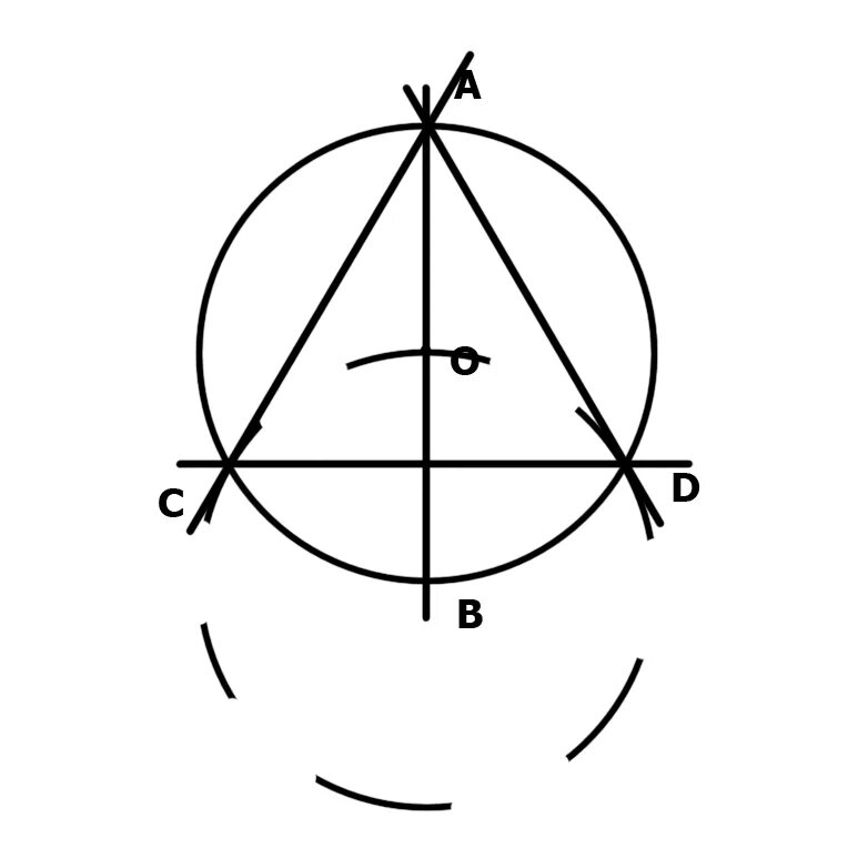 Построить правильный треугольник вписанный. Начертить равносторонний треугольник с помощью циркуля. Как начертить равносторонний треугольник с помощью циркуля. Как нарисовать равносторонний треугольник циркулем. Начертить равносторонний треугольник циркулем.