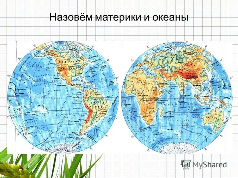 Карта материков на глобусе. Стороны горизонта на глобусе. Материки и стороны горизонта. Материки и океаны на глобусе 2 класс.